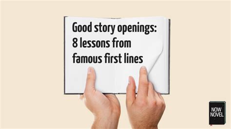 Good Story Openings: 8 Lessons from Famous First Lines | Now Novel