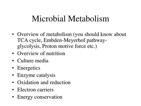 PPT - Microbial Metabolism PowerPoint Presentation, free download - ID:226682