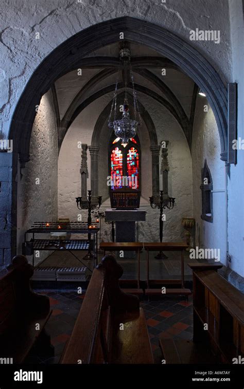 Interior view of the church at the Holy Cross Abbey Stock Photo - Alamy