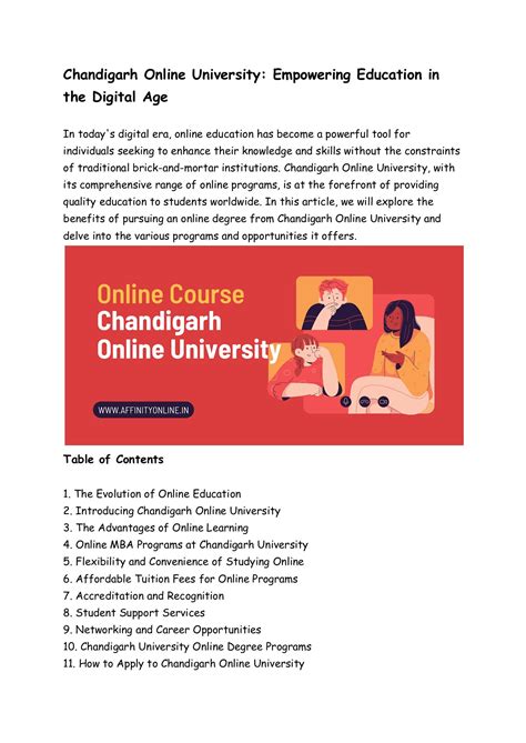 Chandigarh Online University_ Empowering Education in the Digital Age - Avi Goel - Page 1 - 6 ...