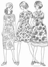 Fashion Coloring Pages To Print sketch template
