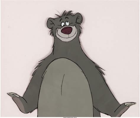 The Jungle Book Baloo Production Cel (Walt Disney, 1967). "Of all the ...