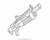 Shotgun Coloring Pictures Pages sketch template