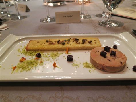 Foie gras torchon, cassis pate de fruits, pistachio, cubeb… | Flickr