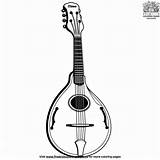 Mandolin Coloring Pages sketch template