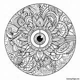 Eye Mandala Coloring Page  Pagescom sketch template