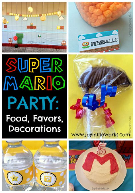 Super Mario Birthday Party: Food, Favors, Decor - Joy in the Works