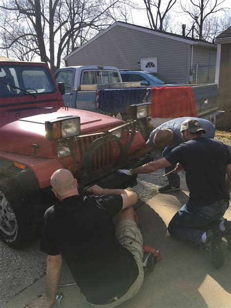 Let the mod's begin...removing the plow | Jeep wrangler yj, Jeep ...