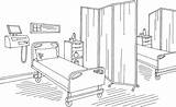 Hospital Bed Coloring Page sketch template