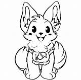 Cute Fox vector coloring Page  Premium AI Generated sketch template