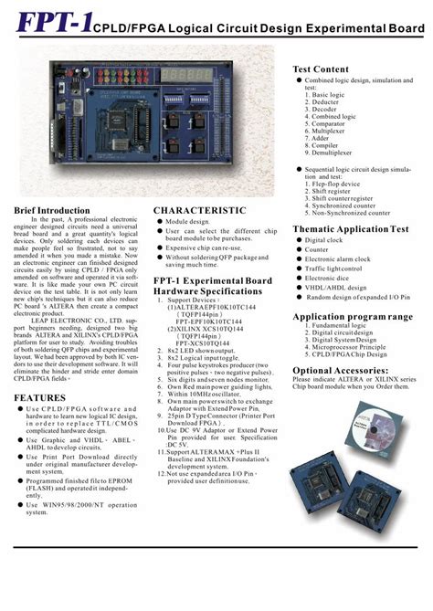 (PDF) CPLD/FPGA Logical Circuit Design Experimental Board1. Fundamental ...