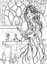 Wiccan Pagan Coloring Pages sketch template