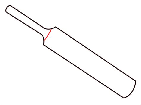 How To Draw A Cricket Bat Step by Step - [5 Easy Phase]