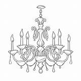 Drawing Chandelier Draw Step Drawings Paintingvalley Tutorials  sketch template