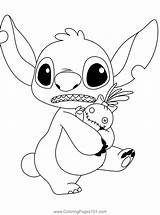 Stitch Care Coloring Page For Kids  Free Lilo & Printable sketch template