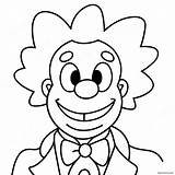 Krusty The Clown Coloring Page 52582 42092 sketch template