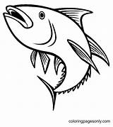 Cute Bluefin Tuna Coloring Page  Free Printable Pages sketch template
