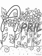 April Coloring Pages Printable For Free Download sketch template