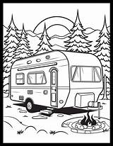 20 Free Printable RV & Camper Coloring Pages For All Ages sketch template