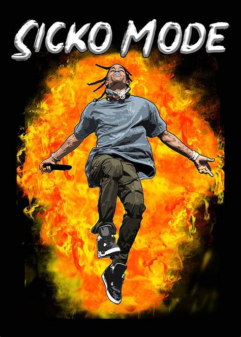 Travis Scott Travis Scott Sicko Mode Digital Art by Saini Nagy