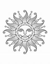 Sun Coloring Page Printable  Free Templates sketch template