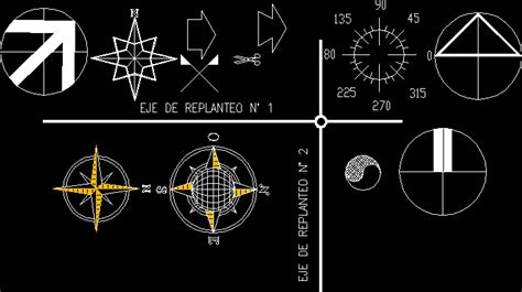 North Arrow Symbols DWG Block for AutoCAD • Designs CAD