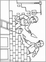 Coloring Page Builder Trowel Level Tool Stock Vector Sketch sketch template