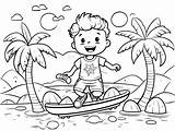 Joyful Summer Coloring  Page sketch template