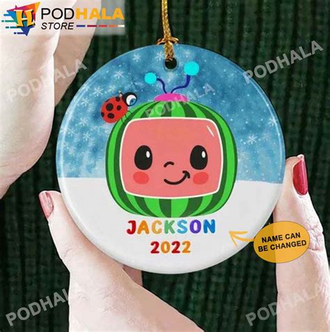 Custom Christmas Ornaments, Cocomelon Personalized Ornaments - Podhalastore