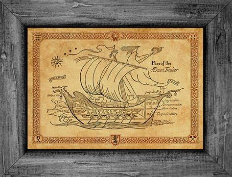 Narnia Voyage of the Dawn Treader Ship Art Print - Etsy