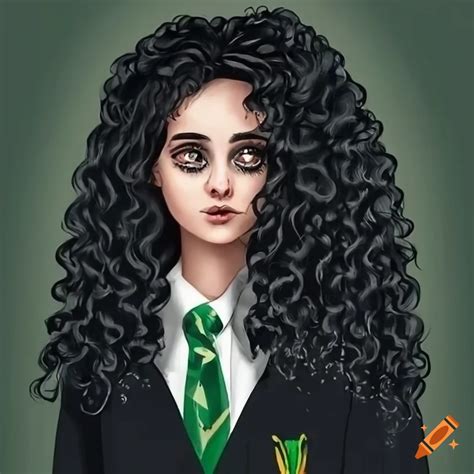 Girl from harry potter in slytherin house