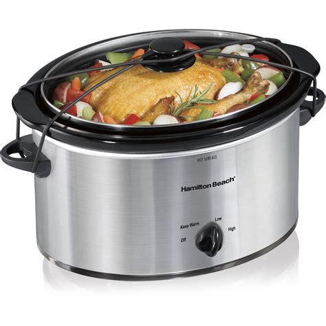 Restored Hamilton Beach 5 Quart Portable Slow Cooker - Walmart.com