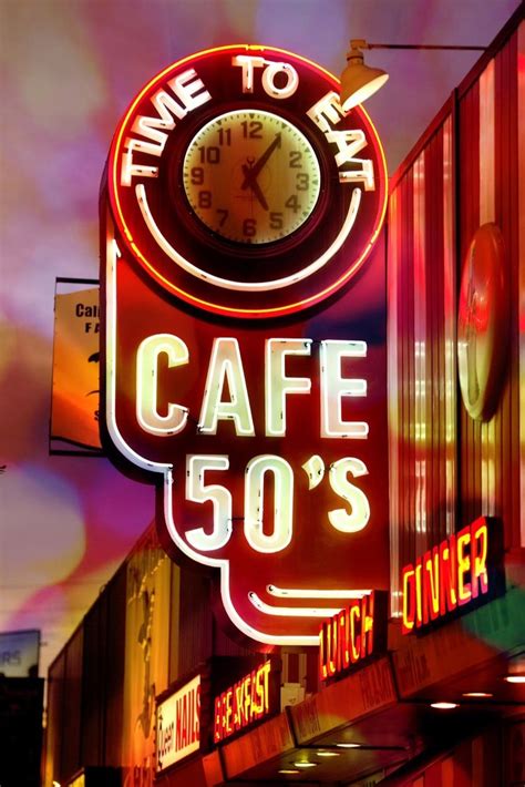 cafe 50's | Neon signs, Cafe 50s, Vintage neon signs