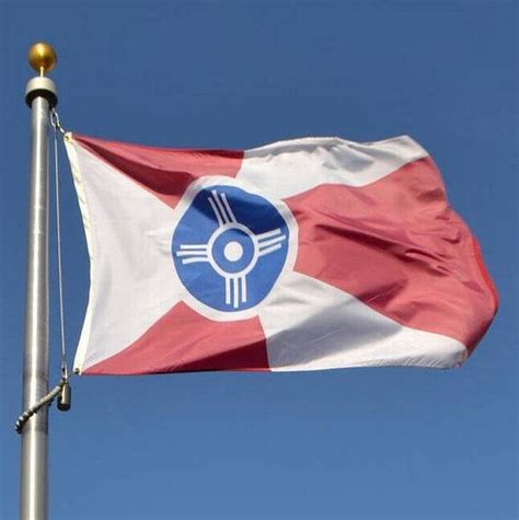 Wichita flags for outdoor or indoor use! ––––––– WICHITA FLAG HISTORY ...