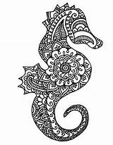 Top 9 Mandala Seahorse Coloring Pages  sketch template