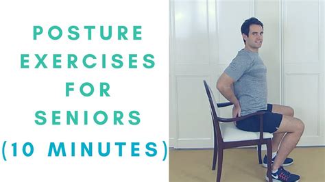 Posture Exercises For Seniors | Improve Your Posture - YouTube