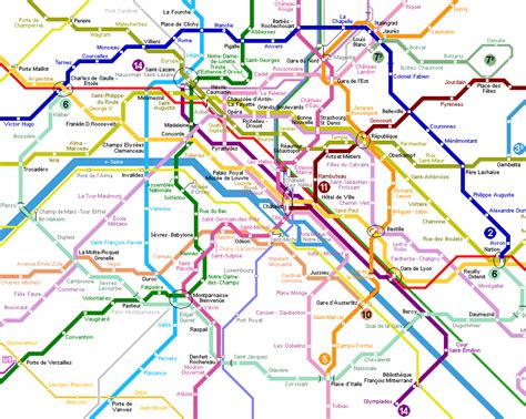 Map Of Paris Metro System