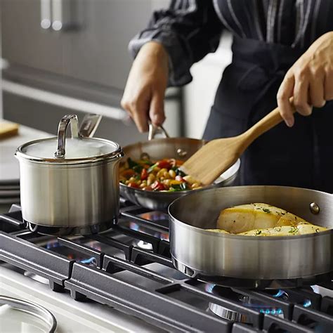 KitchenAid® Nonstick 3-Ply Stainless Steel Cookware Collection | Bed ...