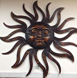 METAL SUN WALL ART