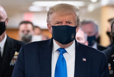 Donald Trump Wears Mask In Public For First Time During Covid-19 ...