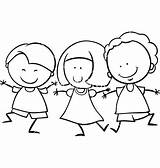 Children Sharing Coloring Page At GetDrawings  Free Download sketch template