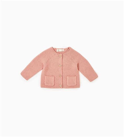 Knit cardigan with pockets - TOPS-MINI | 0-12 months-KIDS | Clothes design, Sweet baby clothes ...