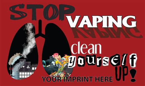 Vaping Prevention Banner (Customizable): Stop Vaping Clean Yourself Up ...