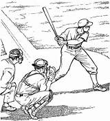 Batter Up Baseball Coloring Page  Purple Kitty Sports coloring Pages sketch template