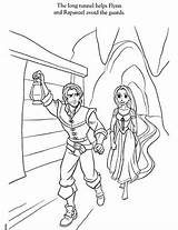 Rapunzel Flynn Tunnel Coloring Pages  Cool sketch template
