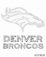 Denver Broncos Logo Coloring Pages sketch template