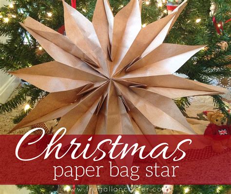 Diy Christmas Paper Bag Star {a Quick Ten-minute Craft} - Frugal 21F