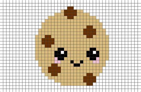 Cookie Pixel Art | Pixel art templates, Pixel art pattern, Pixel art