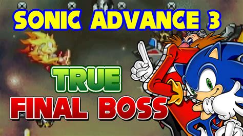 Sonic Advance 3 True Final Boss - YouTube