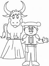 Matador Coloring Page Get Free Printable coloring To  sketch template